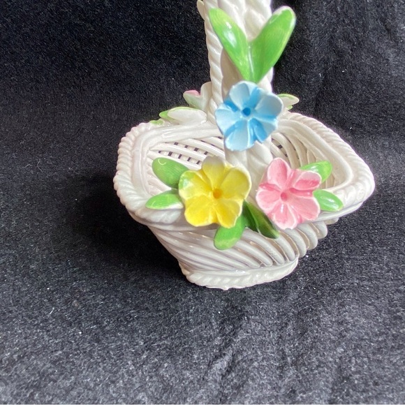 Nuova Capodimonte Italy woven basket exquisite workmanship - Picture 3 of 15